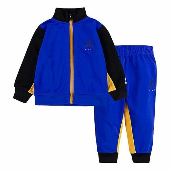 Nike Air Jordan Baby Boy 2-Piece Jumpman Tricot Tracksuit Set Racer Blue 6Months - Picture 6 of 10